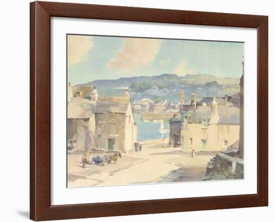 The Road to the Harbour - St Ives-Frank Sherwin-Framed Premium Giclee Print