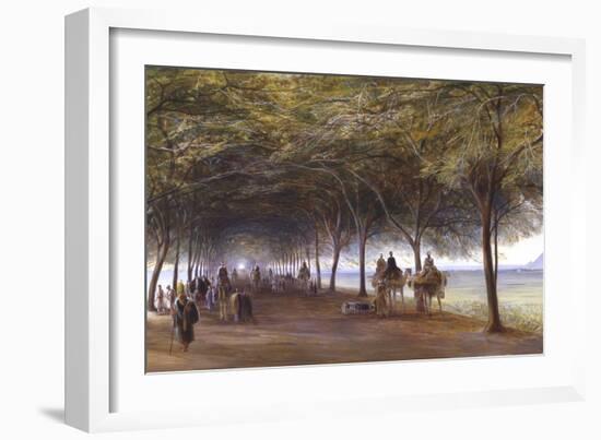 The Road to the Pyramids at Giza, C1873-Edward Lear-Framed Giclee Print