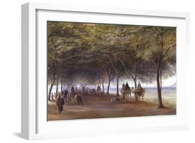 The Road to the Pyramids at Giza, C1873-Edward Lear-Framed Giclee Print