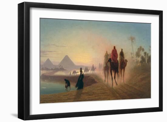 The Road to the Pyramids-Charles Theodore Frere-Framed Giclee Print