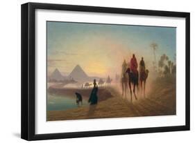 The Road to the Pyramids-Charles Theodore Frere-Framed Giclee Print