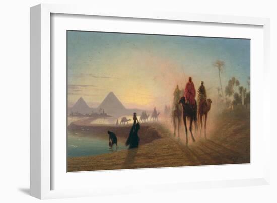 The Road to the Pyramids-Charles Theodore Frere-Framed Giclee Print