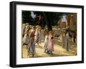 The Road to the School at Edam, 19th or Early 20th Century-Max Liebermann-Framed Giclee Print