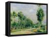 The Road to Versailles at Louveciennes-Pierre-Auguste Renoir-Framed Stretched Canvas