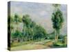 The Road to Versailles at Louveciennes-Pierre-Auguste Renoir-Stretched Canvas