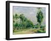 The Road to Versailles at Louveciennes-Pierre-Auguste Renoir-Framed Giclee Print