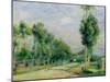 The Road to Versailles at Louveciennes-Pierre-Auguste Renoir-Mounted Giclee Print