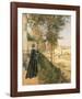 The Road to Versailles-Camille Pissarro-Framed Premium Giclee Print