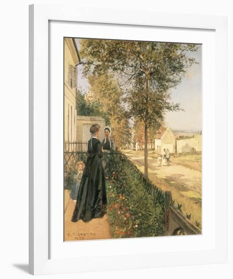 The Road to Versailles-Camille Pissarro-Framed Premium Giclee Print