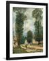 The Road to Versailles-Alfred Sisley-Framed Giclee Print