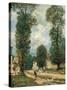 The Road to Versailles-Alfred Sisley-Stretched Canvas