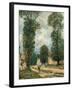 The Road to Versailles-Alfred Sisley-Framed Giclee Print