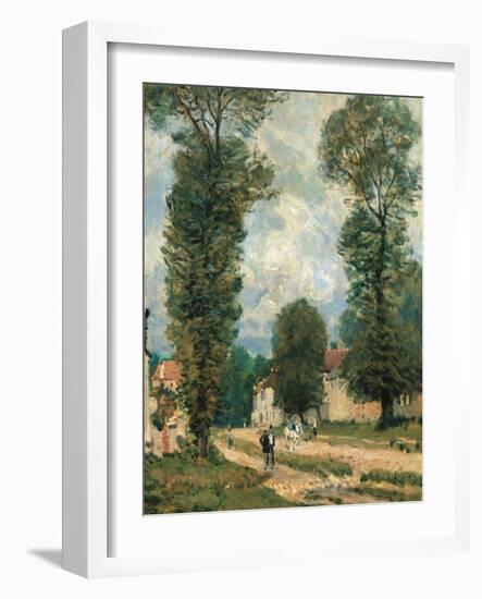 The Road to Versailles-Alfred Sisley-Framed Giclee Print