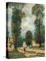 The Road to Versailles-Alfred Sisley-Stretched Canvas