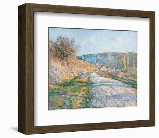 The Road to Vétheuil, 1879-Claude Monet-Framed Art Print