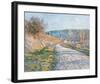 The Road to Vetheuil, 1879-Claude Monet-Framed Premium Giclee Print