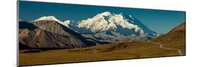 The road up to Polychome Pass, Denali National Park, Alaska-null-Mounted Photographic Print