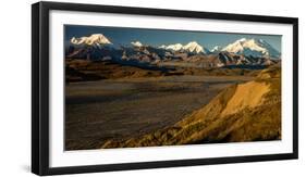 The road up to Polychome Pass, Denali National Park, Alaska-null-Framed Photographic Print