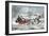 The Road - Winter (Currier and His 2nd Wife, Laura Ormsbee, 1843)-Currier & Ives-Framed Premium Giclee Print