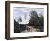 The Road-Jean-Baptiste-Camille Corot-Framed Giclee Print