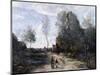 The Road-Jean-Baptiste-Camille Corot-Mounted Giclee Print