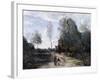 The Road-Jean-Baptiste-Camille Corot-Framed Giclee Print