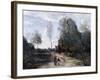 The Road-Jean-Baptiste-Camille Corot-Framed Giclee Print