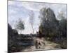 The Road-Jean-Baptiste-Camille Corot-Mounted Giclee Print