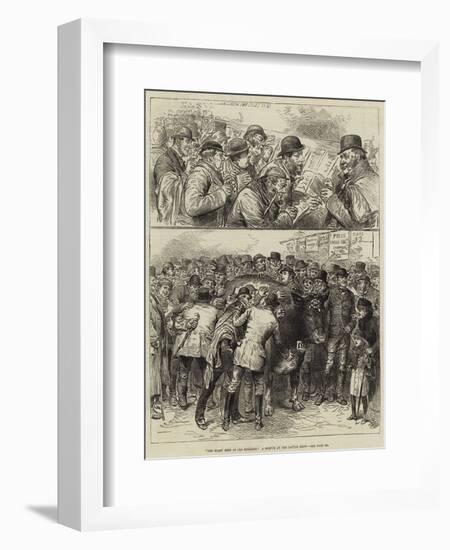 The Roast Beef of Old England, a Sketch at the Cattle Show-null-Framed Giclee Print