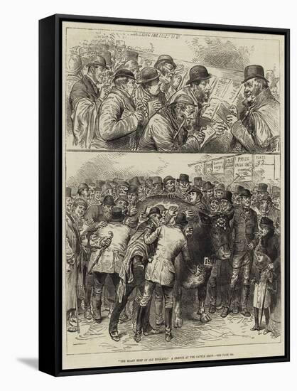 The Roast Beef of Old England, a Sketch at the Cattle Show-null-Framed Stretched Canvas