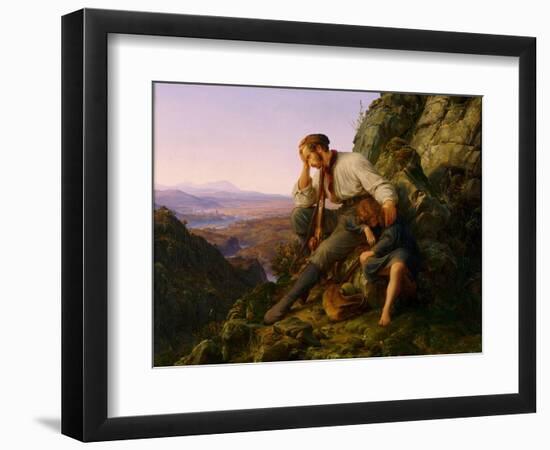 The Robber and His Child, 1832-Carl Friedrich Lessing-Framed Giclee Print