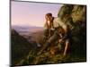 The Robber and His Child, 1832-Carl Friedrich Lessing-Mounted Giclee Print