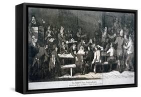 The Robbing Hood Debating Society, 1809-Samuel de Wilde-Framed Stretched Canvas