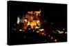 The Rocamadour Village in France with Famous Monastery at Night-Bartkowski-Stretched Canvas