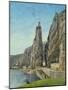 The Rock at Bayard, Dinant, Belgium, C.1856-Gustave Courbet-Mounted Giclee Print