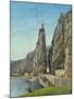 The Rock at Bayard, Dinant, Belgium, C.1856-Gustave Courbet-Mounted Giclee Print