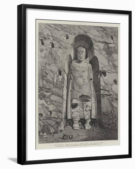 The Rock-Cut Statues of Bamian, Central Asia, the Largest Statue-William 'Crimea' Simpson-Framed Giclee Print