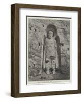 The Rock-Cut Statues of Bamian, Central Asia, the Largest Statue-William 'Crimea' Simpson-Framed Giclee Print