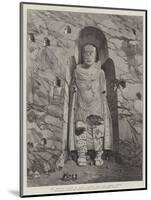 The Rock-Cut Statues of Bamian, Central Asia, the Largest Statue-William 'Crimea' Simpson-Mounted Giclee Print