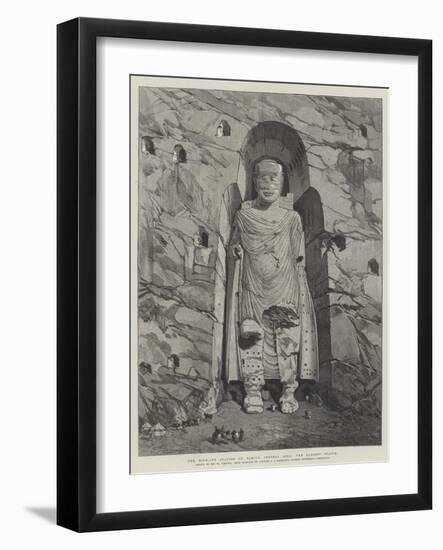 The Rock-Cut Statues of Bamian, Central Asia, the Largest Statue-William 'Crimea' Simpson-Framed Giclee Print