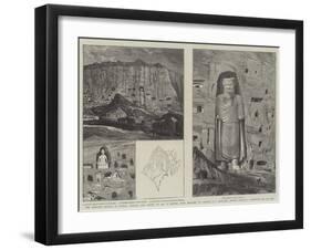 The Rock-Cut Statues of Bamian, Central Asia-William 'Crimea' Simpson-Framed Giclee Print