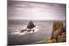 The rock formation known as The Armed Knight at Lands End in Cornwall, England-Andrew Michael-Mounted Photographic Print