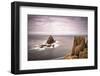 The rock formation known as The Armed Knight at Lands End in Cornwall, England-Andrew Michael-Framed Photographic Print