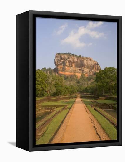 The Rock Fortress of Sigiriya (Lion Rock), Unesco World Heritage Site, Sri Lanka, Asia-Gavin Hellier-Framed Stretched Canvas