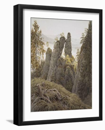 The Rock Gates in Neurathen, Between 1826 and 1828-Caspar David Friedrich-Framed Giclee Print