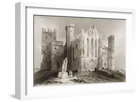 The Rock of Cashel, County Tipperary, Ireland, from 'scenery and Antiquities of Ireland' by…-William Henry Bartlett-Framed Giclee Print