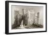 The Rock of Cashel, County Tipperary, Ireland, from 'scenery and Antiquities of Ireland' by…-William Henry Bartlett-Framed Premium Giclee Print