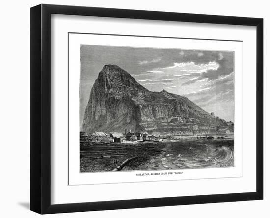 The Rock of Gibraltar, 1879-T Taylor-Framed Giclee Print