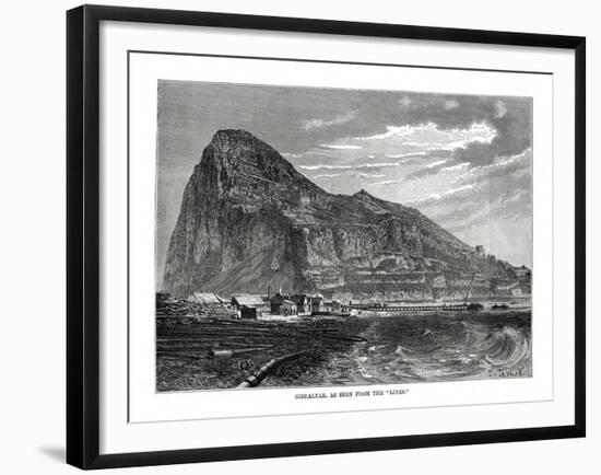 The Rock of Gibraltar, 1879-T Taylor-Framed Giclee Print