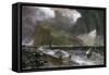 The Rock of Gibraltar, as Seen from the Bay Side, 20th Century-null-Framed Stretched Canvas